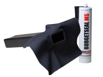 EPDM zijuitloop voor haakse opstand 60x100 met kit