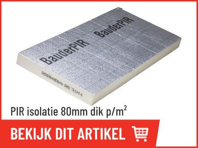 PIR isolatieplaat 80mm kopen