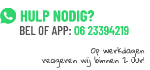 Hulp nodig? Bel of app 0623394219